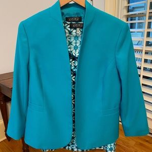 Kasper Turquoise Suit Set